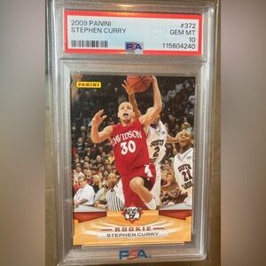 2009 PANINI #372 STEPHEN CURRY ROOKIE RC PSA 10 Card Warriors.